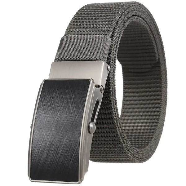 HKM-127123 Men's Leather and Nylon Belt Strap with Buckles - Model Ly36-23558-1