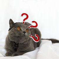 HKM-1272253 Cat Braids Headgear - Funny Village Girl Question Mark Design, Casual Acrylic Accessory