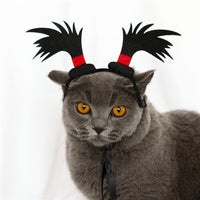 HKM-1272253 Cat Braids Headgear - Funny Village Girl Question Mark Design, Casual Acrylic Accessory