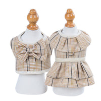 HKM-1273021 Chest Strap Vest with Hand-Holding Rope for Pets in Milky White and Purple