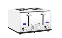 HKM-127315 Stainless Steel 4-Slice Electric Toaster with Digital Control for Versatile Breakfast Preparation