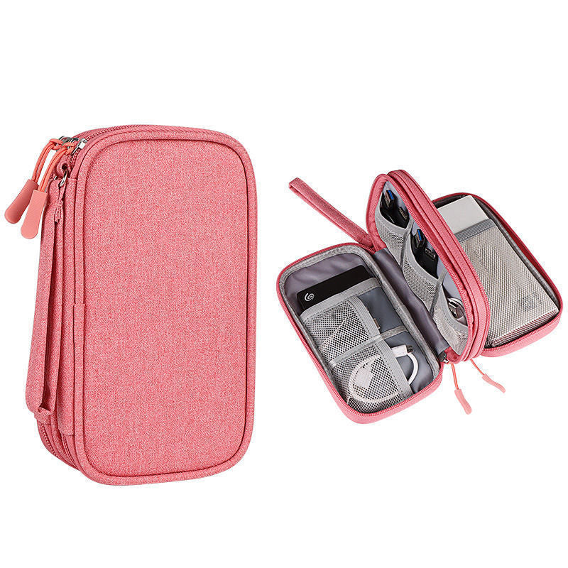 HKM-127443 Multifunctional Waterproof Storage Bag for Cables and Chargers - Portable Travel Organizer