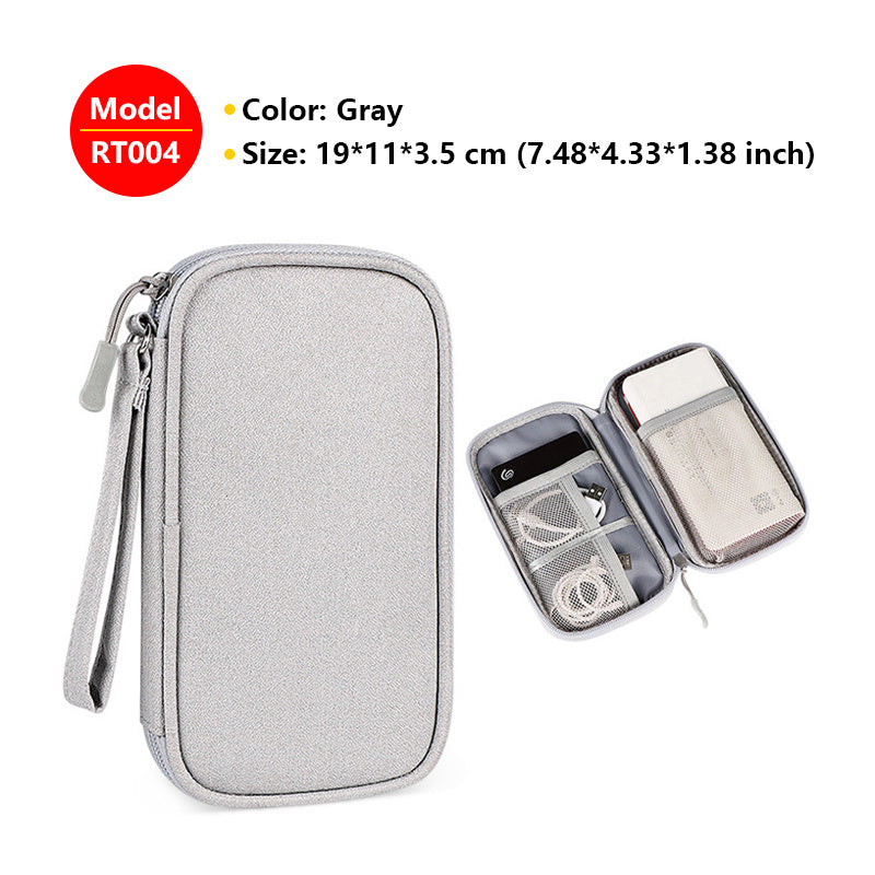 HKM-127443 Multifunctional Waterproof Storage Bag for Cables and Chargers - Portable Travel Organizer