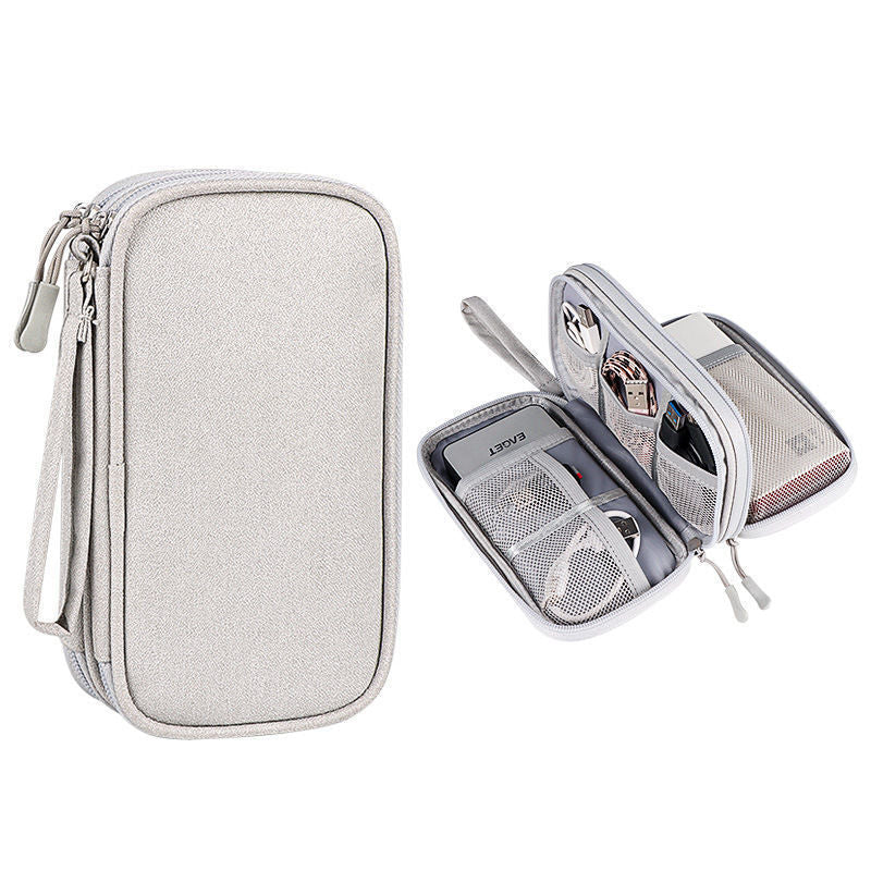HKM-127443 Multifunctional Waterproof Storage Bag for Cables and Chargers - Portable Travel Organizer