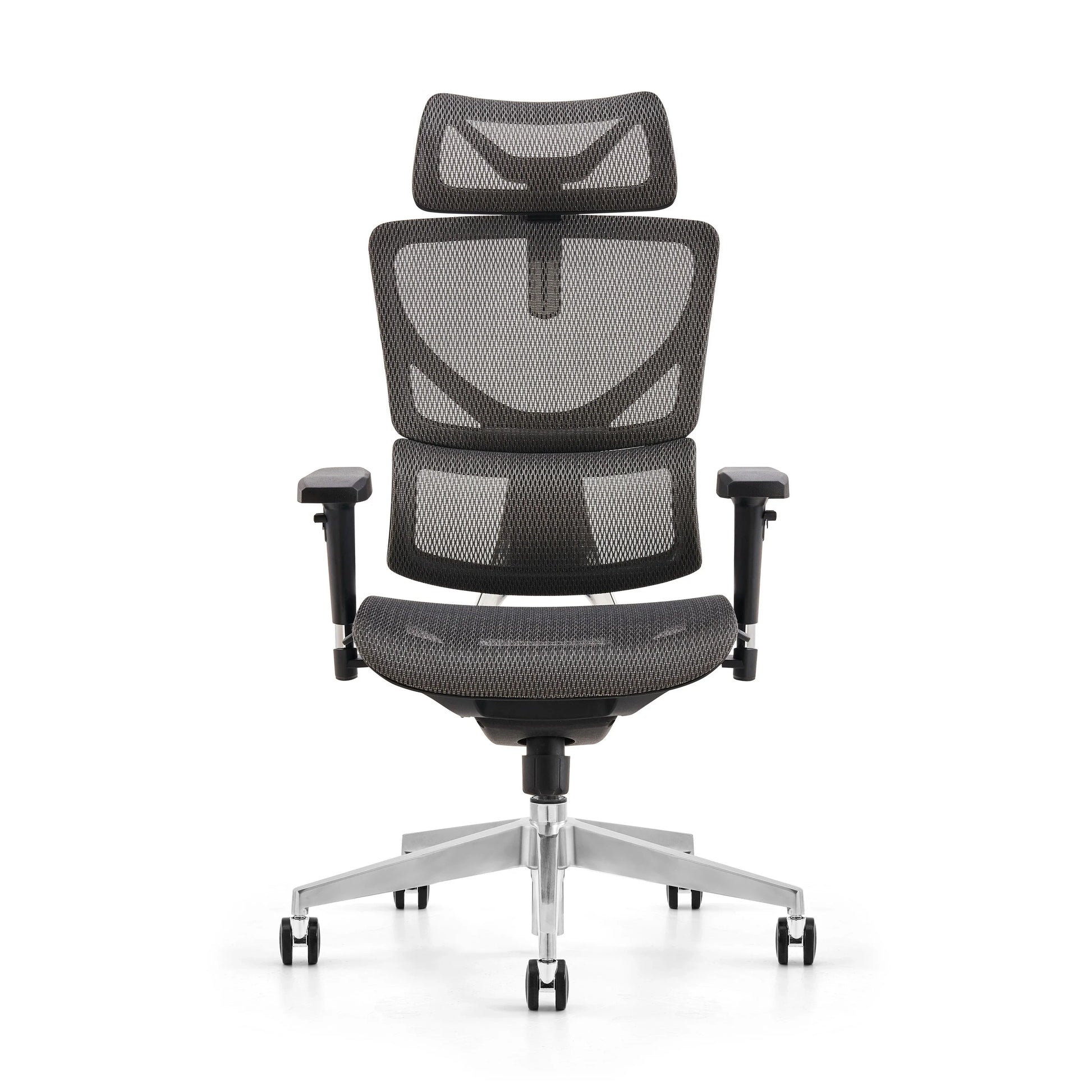 HKM-127507 Ergonomic Height Adjustable Executive Conference Chair with Mesh Backrest and Headrest