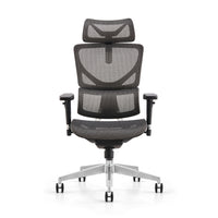 HKM-127507 Ergonomic Height Adjustable Executive Conference Chair with Mesh Backrest and Headrest
