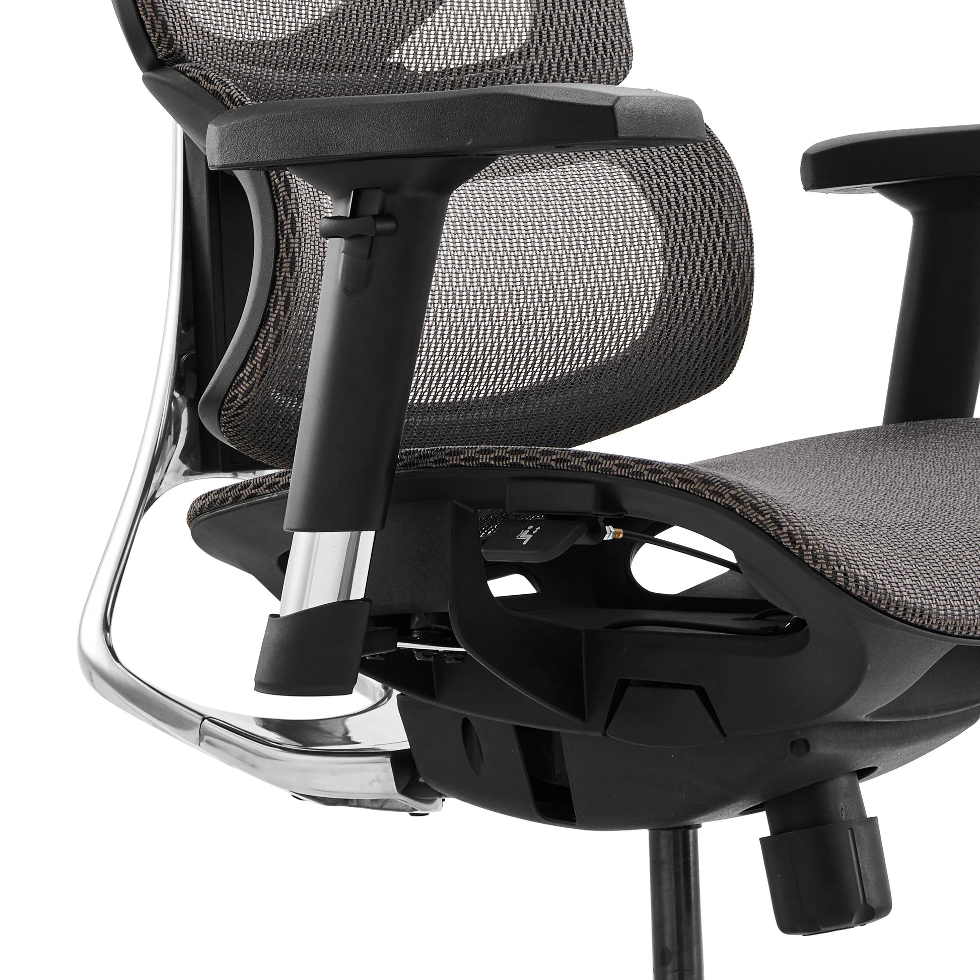HKM-127507 Ergonomic Height Adjustable Executive Conference Chair with Mesh Backrest and Headrest