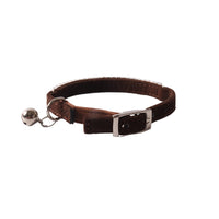 HKM-1275197 Pet Color Flannel Elastic Buckle Cat Collar - Pink, Black, Red, Blue, Purple, Dark Brown
