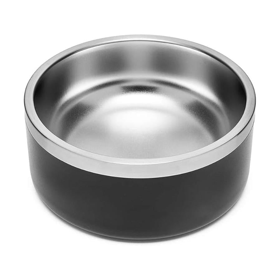 HKM-127571 Stainless Steel Dog Bowl with Non-Slip Base, 42oz Capacity, Dishwasher Safe and Easy to Clean