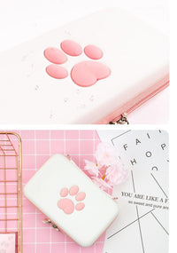 HKM-127635 Cat Paw Design Portable Storage Bag for Nintendo Switch with Card Slots