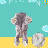 HKM-1277629 Cotton Padded Dog Clothes for Autumn and Winter, Stylish Four-Legged Outfit
