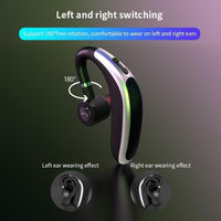 HKM-127763 Wireless In-Ear Bluetooth Headset with Call Function and Battery Display in White and Black