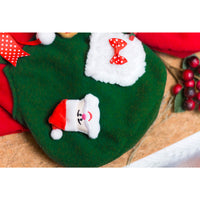 HKM-1278269 Christmas Plus Velvet Sweater for Small and Medium Dogs - Red and Green Options Available