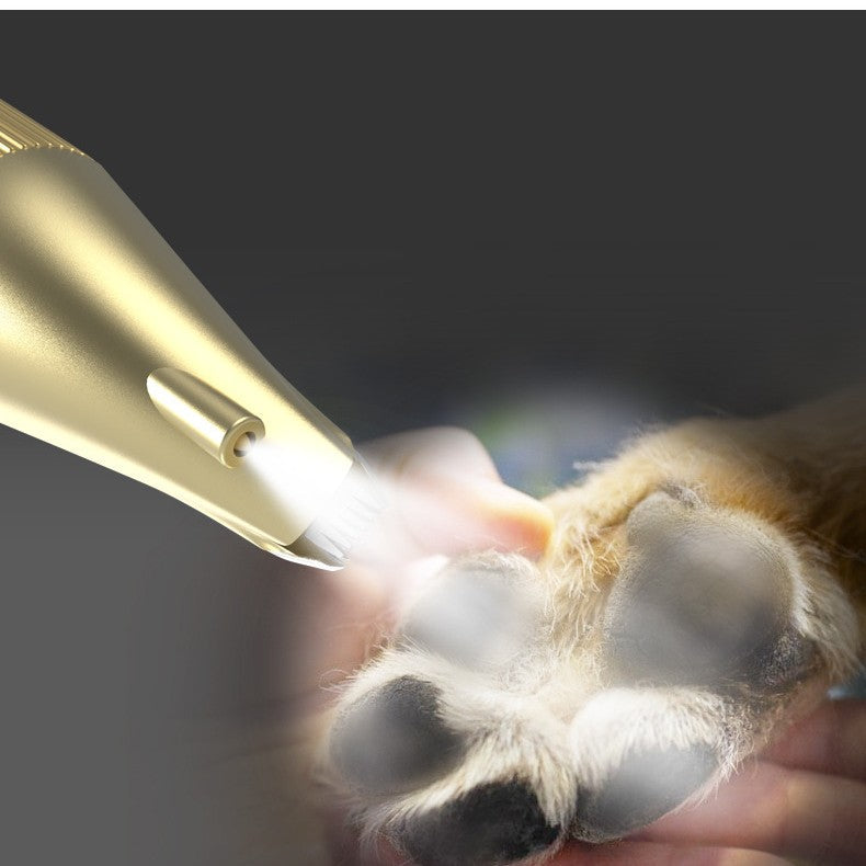 HKM-1278781 Rechargeable Cat Grooming Tool with LED Light and USB Charging