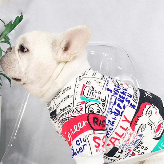 HKM-1279549 Cozy Cotton T-Shirt for Pets - Ideal for Autumn and Winter Wear
