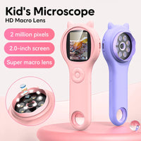 HKM-128019 Portable Mini Kids Pocket Microscope with Digital Camera for STEM Learning