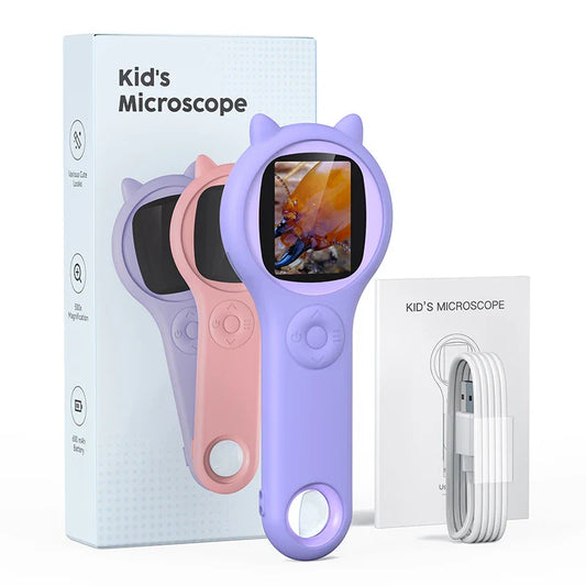 HKM-128019 Portable Mini Kids Pocket Microscope with Digital Camera for STEM Learning