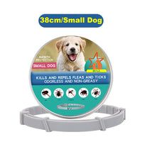 HKM-1280957 Flea-Repellent Silicone Collar for Large Dogs and Small Dogs or Cats - All-Season Design