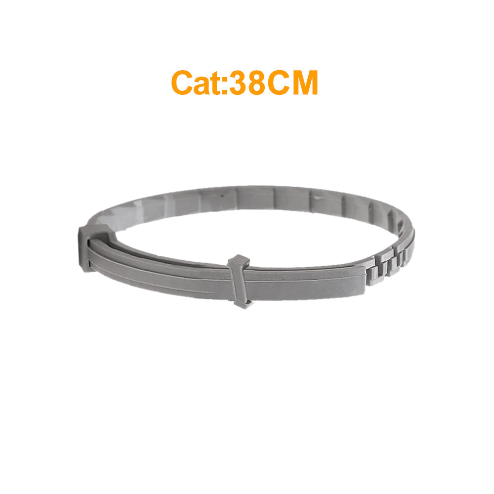 HKM-1280957 Flea-Repellent Silicone Collar for Large Dogs and Small Dogs or Cats - All-Season Design
