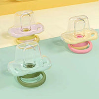 HKM-1281597 Poodle Molar Bite Silicone Pet Toy - Little Lion, Chick, and Dinosaur Nipple Designs