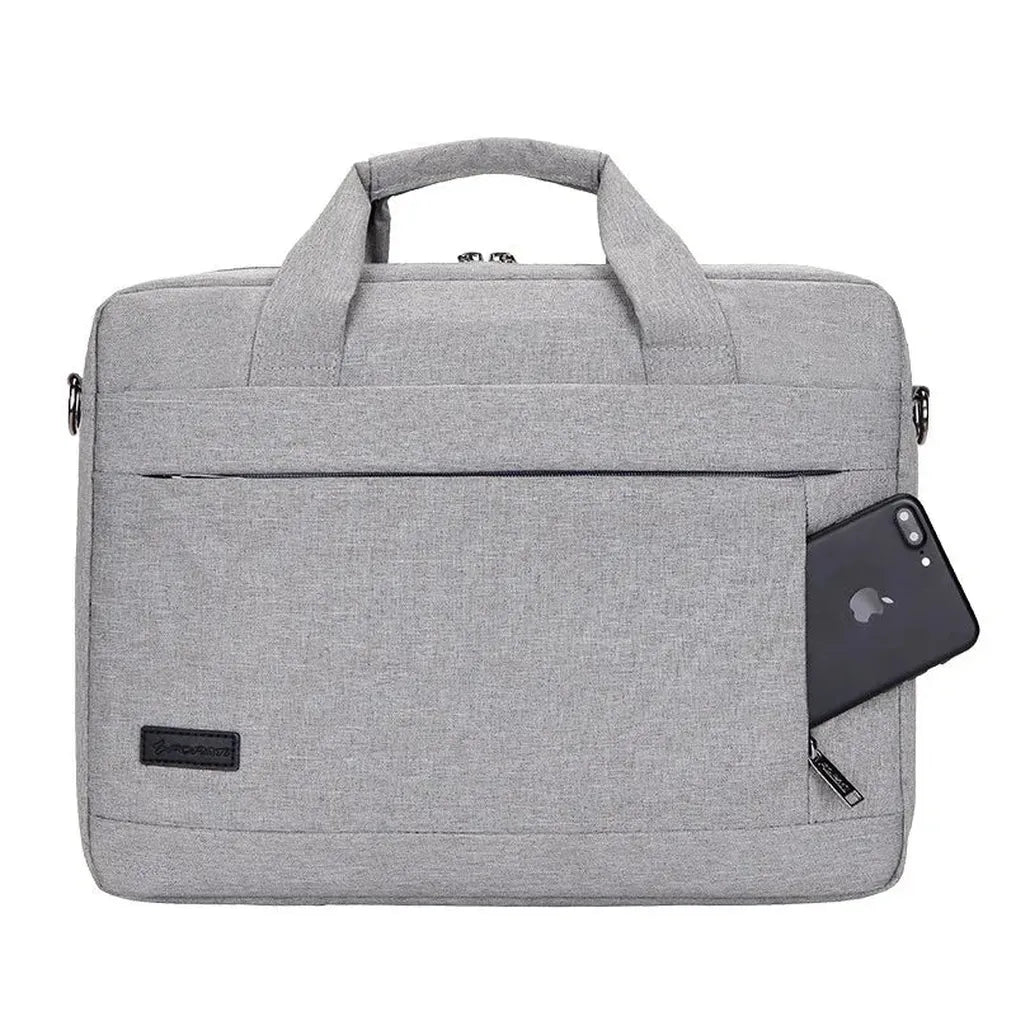 HKM-128275 Customizable Laptop Shoulder Bag with Pocket - Fits 14 and 15 Inch Devices