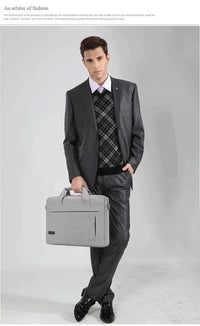 HKM-128275 Customizable Laptop Shoulder Bag with Pocket - Fits 14 and 15 Inch Devices