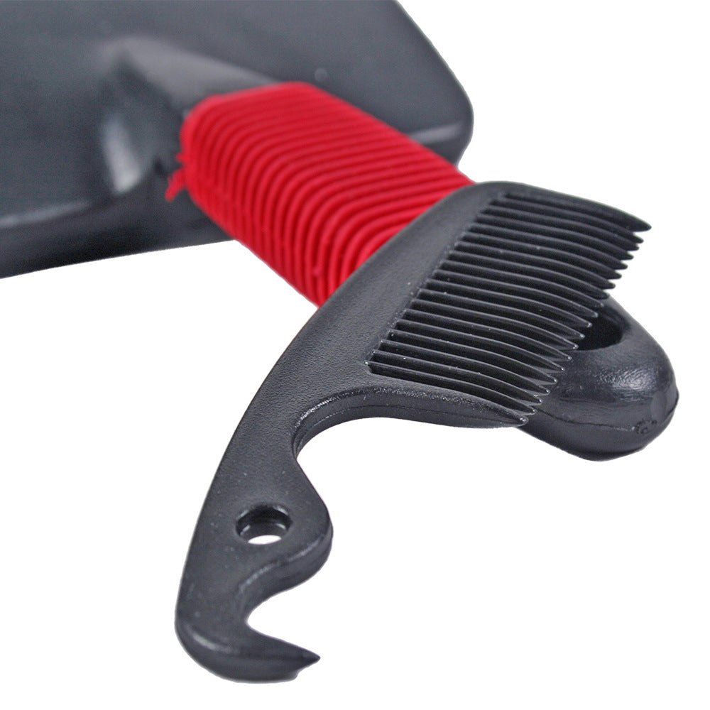 HKM-1284541 Two-Piece Steel Needle Comb with Massage Handle for Pets - 9.5x14.5 cm