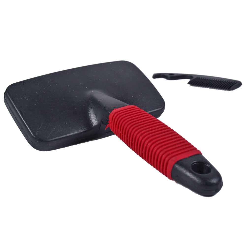 HKM-1284541 Two-Piece Steel Needle Comb with Massage Handle for Pets - 9.5x14.5 cm
