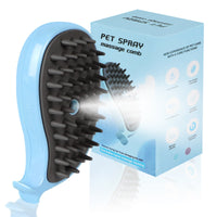 HKM-1284797 Cat Steam Brush for Shedding and Massage - Steamy Grooming Tool for Indoor Cats and Dogs