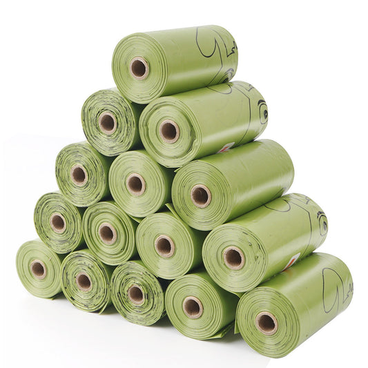 HKM-1285181 Biodegradable Thickened PET Dog Waste Bags with Dispenser - Assorted Colors