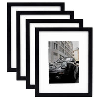 HKM-128595 Black Wooden A4 & A3 Picture Frames Set for 6x8 Pictures – Set of 3 & 4 & 6