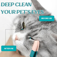 HKM-1286205 Gentle Tear Stain Remover for Cats and Dogs with Soft Rubber Eye Comb