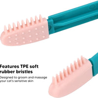 HKM-1286205 Gentle Tear Stain Remover for Cats and Dogs with Soft Rubber Eye Comb