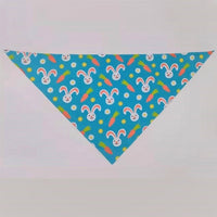 HKM-1286333 Digital Print Easter Bunny Egg Toy - Polyester Fabric, Soft & Durable, Triangle Towel Included