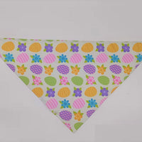 HKM-1286333 Digital Print Easter Bunny Egg Toy - Polyester Fabric, Soft & Durable, Triangle Towel Included