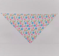 HKM-1286333 Digital Print Easter Bunny Egg Toy - Polyester Fabric, Soft & Durable, Triangle Towel Included