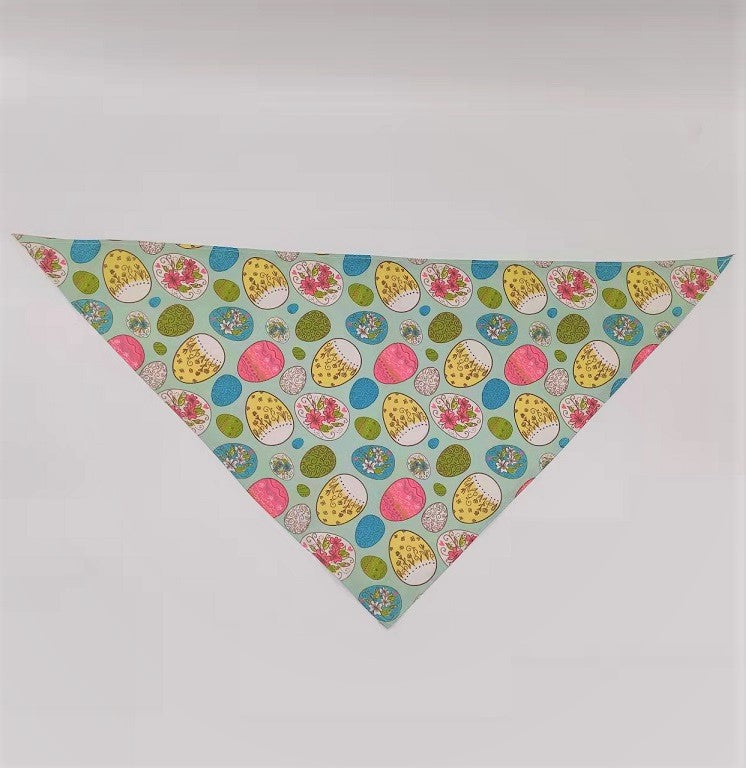 HKM-1286333 Digital Print Easter Bunny Egg Toy - Polyester Fabric, Soft & Durable, Triangle Towel Included