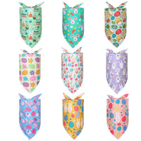 HKM-1286333 Digital Print Easter Bunny Egg Toy - Polyester Fabric, Soft & Durable, Triangle Towel Included