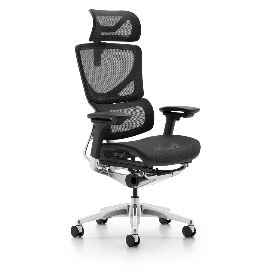 HKM-128659 Ergonomic Mesh Office Chair with 2D Headrest and Adjustable Features