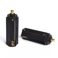 HKM-128915 Three Sections No. 7 Battery Rack - Black ABS Storage Solution, 64mm Length, 21.5mm Diameter