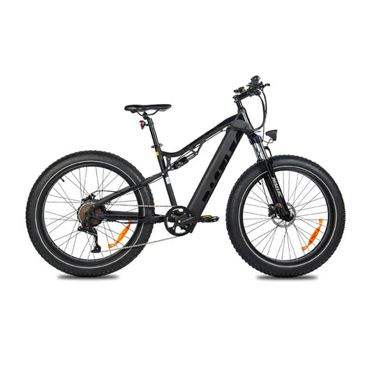 HKM-129043 48V 500W Fat Tire Mountain Bike with Aluminum Alloy Frame and 9-Speed Gears, 26" Wheels