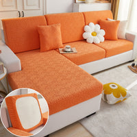 HKM-129043 All-Season Universal Stretch Sofa Cover with Geometric Pattern in Various Colors and Sizes