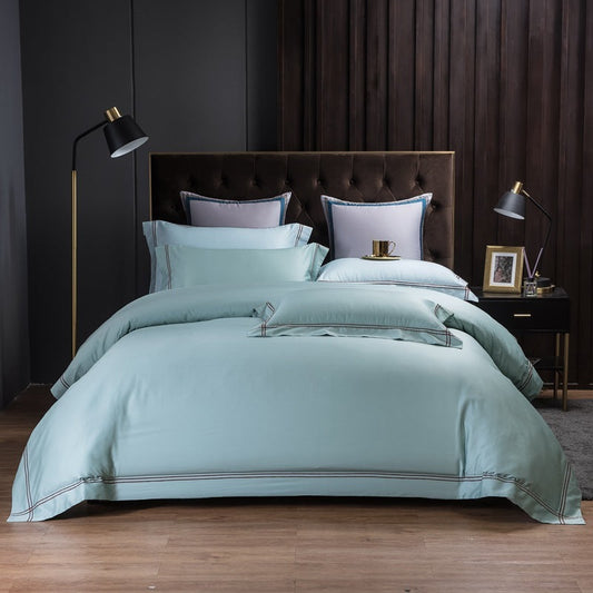 HKM-129043 Cotton Bed Linen Set with Duvet Cover - Available in Multiple Colors and Sizes