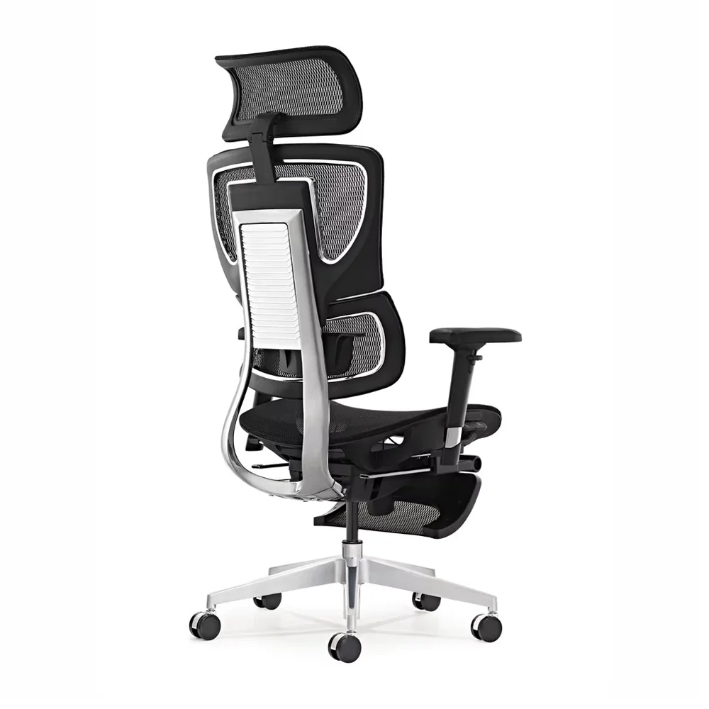 HKM-129171 Ergonomic Executive Office Chair with Adjustable Headrest and Swivel Features