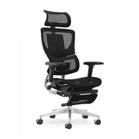 HKM-129171 Ergonomic Executive Office Chair with Adjustable Headrest and Swivel Features