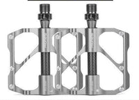 HKM-129235 Carbon Fiber Mountain Bike Bearing Pedals - Lightweight & Durable 3-Pedal Set
