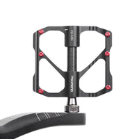 HKM-129235 Carbon Fiber Mountain Bike Bearing Pedals - Lightweight & Durable 3-Pedal Set