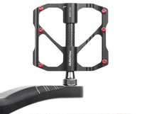 HKM-129235 Carbon Fiber Mountain Bike Bearing Pedals - Lightweight & Durable 3-Pedal Set