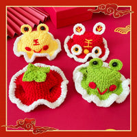 HKM-1292861 Festive Winter Pet Hats for Cats and Dogs ¨C Tiger, Fruit, Frog Designs