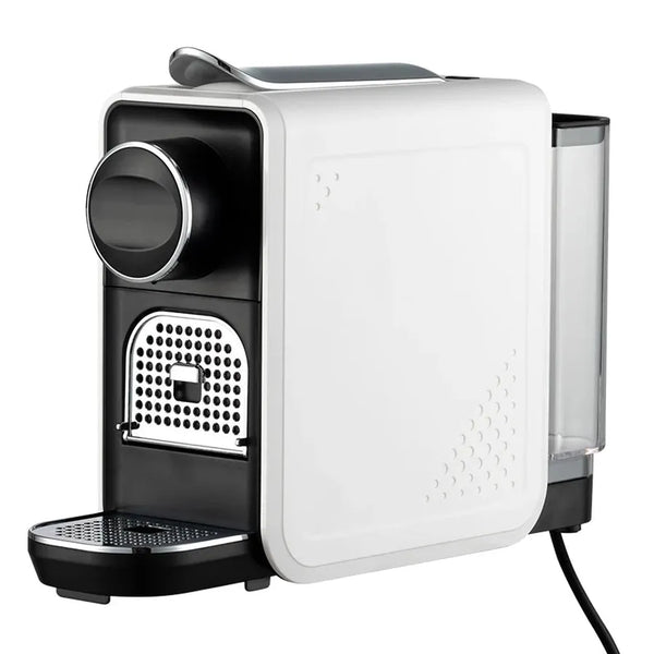 HKM-129299 Automatic Capsule Coffee Machine - Black Espresso Maker for Home Use